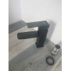 Смеситель для умывальника чёрный Kub 001 Black нержавейка