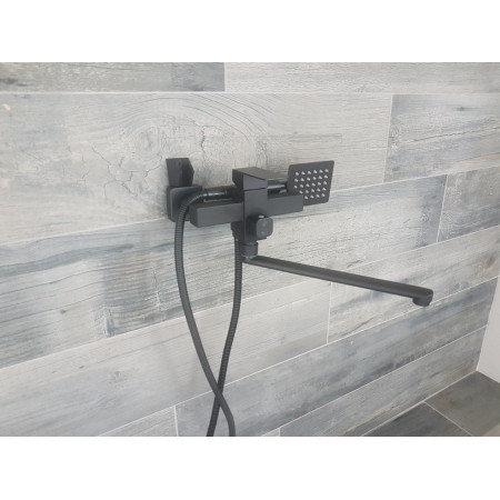 Змішувач чорний для ванни Kub 006 euro Black 