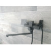 Змішувач чорний для ванни Kub 006 euro Black 
