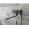 Змішувач чорний для ванни Kub 006 euro Black 