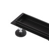 Душовий трап із сухим затвором чорний Epelli Neo Pro Classic 70 см