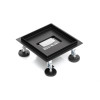 Квадратний Душовий трап 200 мм Epelli Quattro 200 BLACK mat 