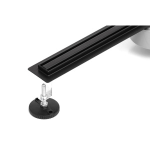 Трап душовий чорний Epelli Slim Black 70 см