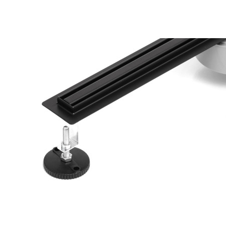 Трап душовий чорний Epelli Slim Black 70 см