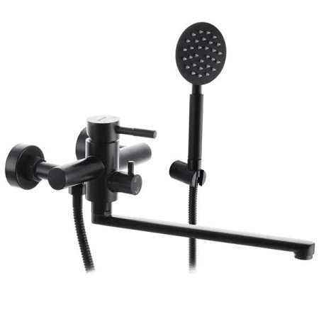 Змішувач для ванни чорний матовий Sus 006 Black mat 