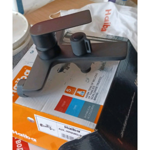 Змішувач для ванни HAIBA ALEX 009 EURO, Чорний. Photo 2