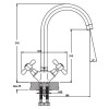 Змішувач для кухні Haiba DOMINOX 275 (HB0090)