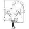 Змішувач для умивальника Haiba DOMINOX 274 (HB0088)