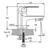 Смеситель для умывальника Haiba DARIO 001 (HB0855)