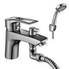 Смеситель для умывальника Haiba HANSBERG 001 с выходом для гигиен. лейки (HB0821)
