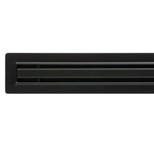Душовий трап з нержавіючої сталі Epelli Slim Black 100 см