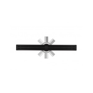 Трап у душ чорний Epelli slim black 90 см