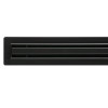 Трап у душ чорний Epelli slim black 90 см