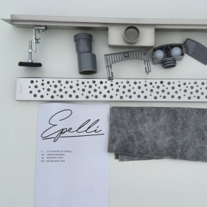 Душовий трап із сухим затвором Epelli Capri premium 90 см. Photo 2