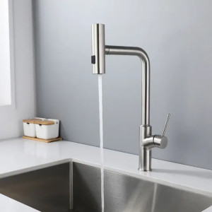 Змішувач для кухні з висувною лійкою Mixus MOZ-014. Photo 2