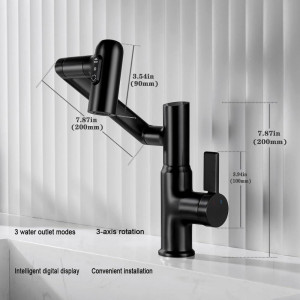 Смеситель для кухни Epelli Sensore Robotic Nero черный. Photo 2