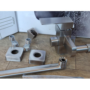 Смеситель нержавейка Kraft Cube 35 см. Photo 2