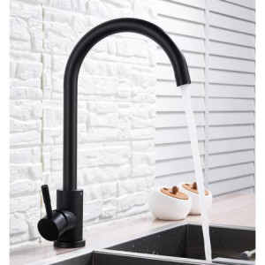 Кухонний змішувач чорний Black Mixus SUS 011